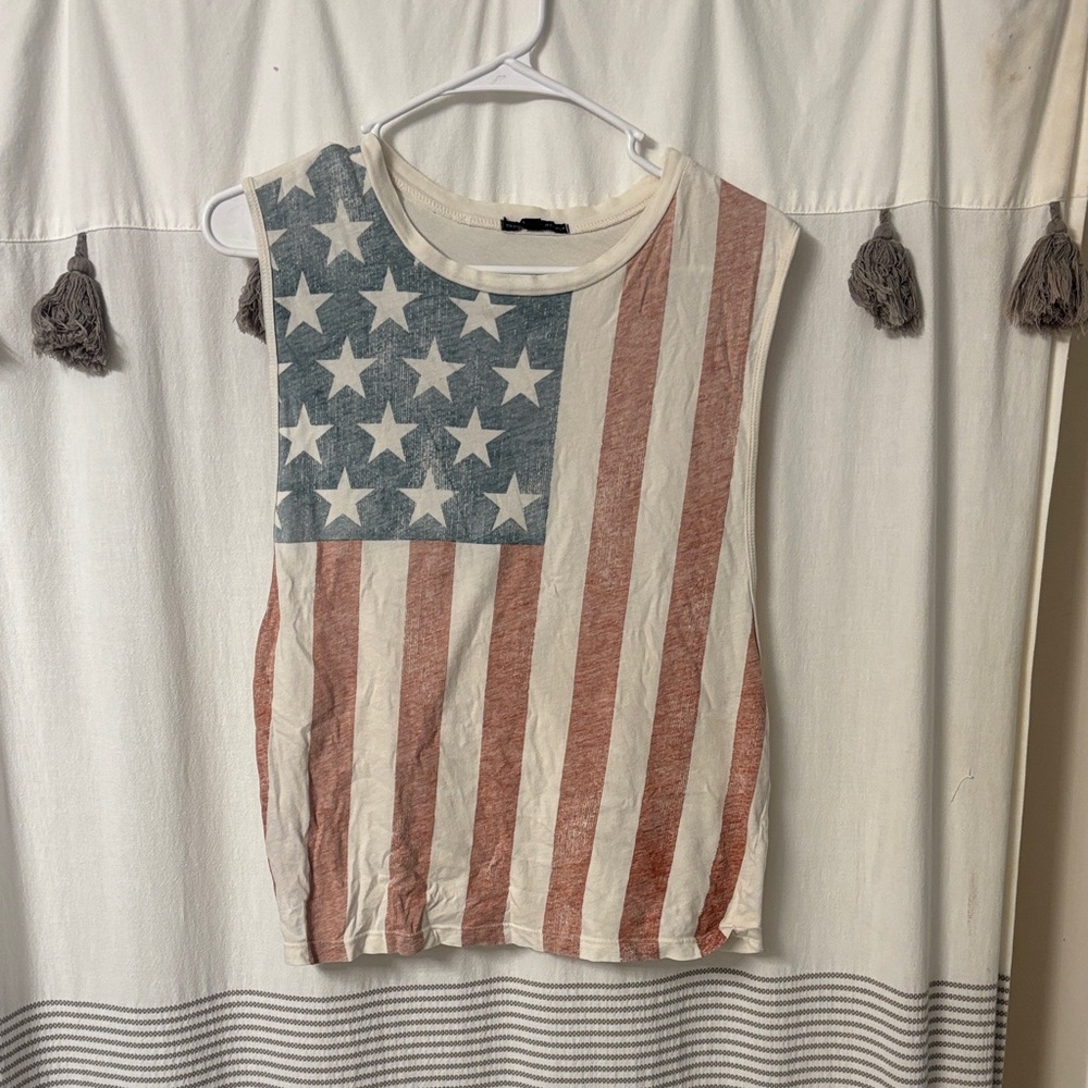 Truly Madly Deeply Stars and Stripes Muscle Tee